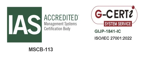 ISO/IEC 27001:2022 認証 (GIJP-1841-IC)